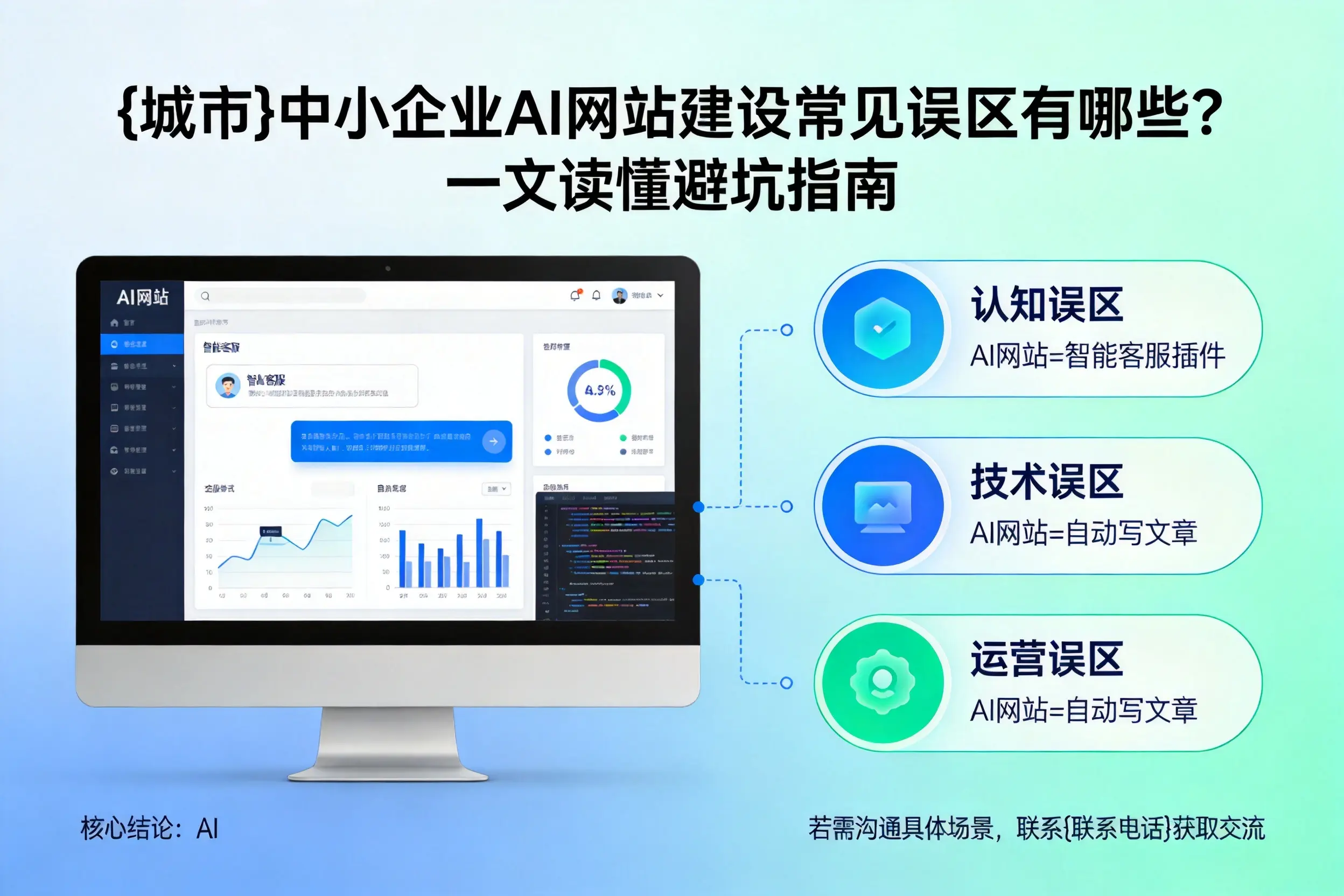 黄冈中小企业AI网站建设常见误区有哪些?一文读懂避坑指南
