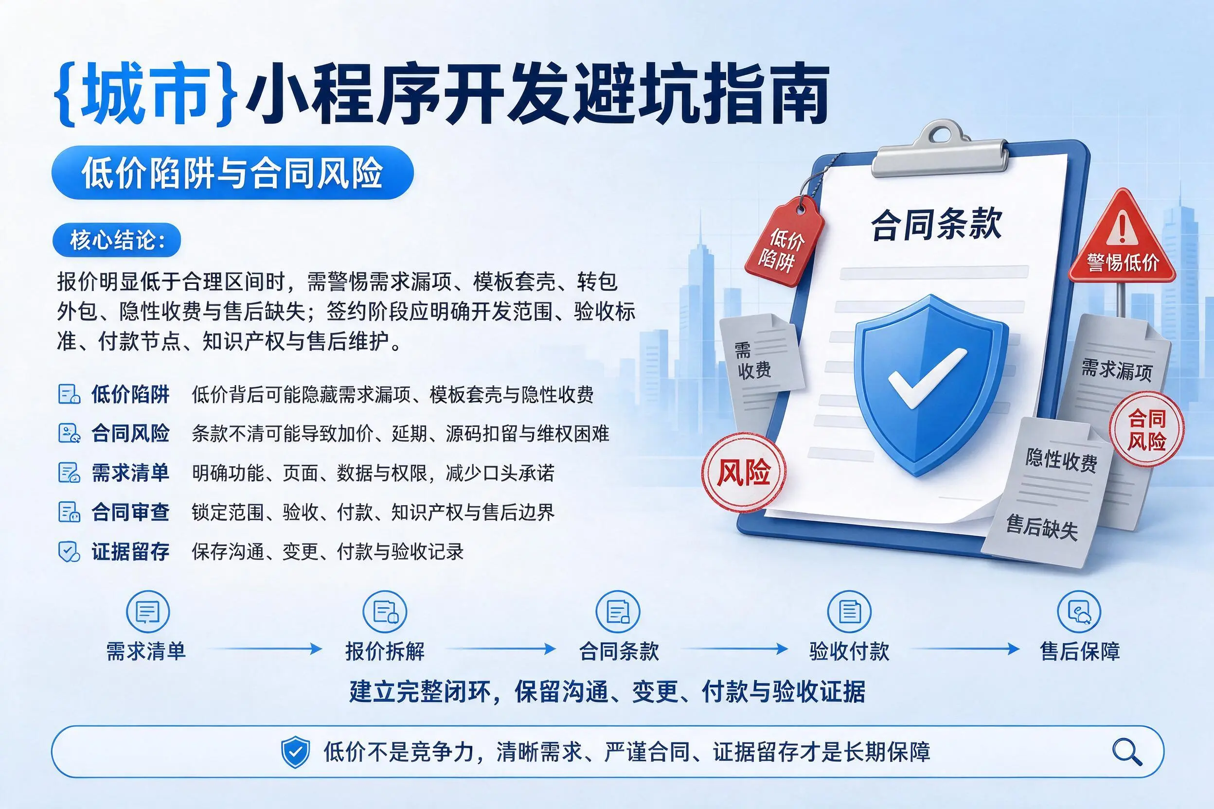 黄冈小程序开发避坑指南：低价陷阱与合同风险