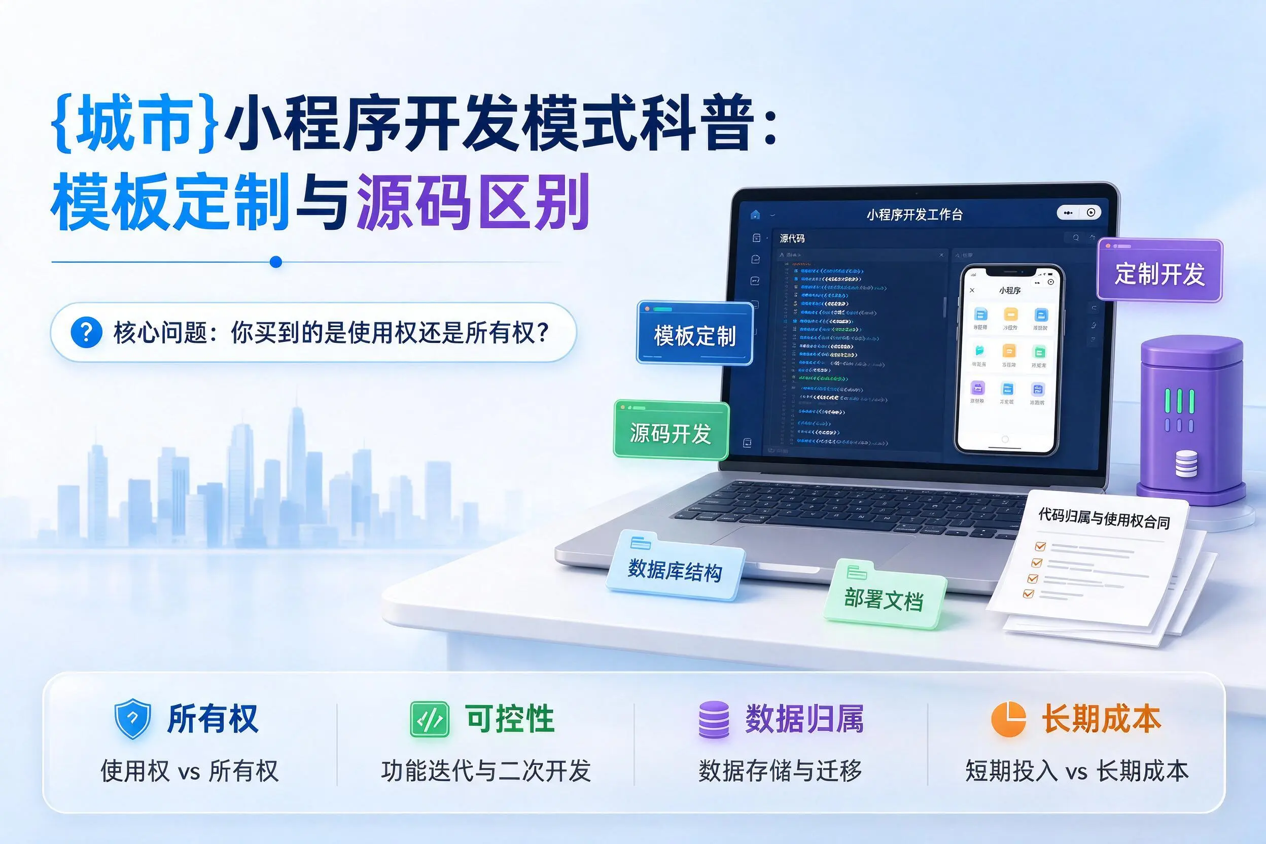 黄冈小程序开发模式科普：模板定制与源码区别