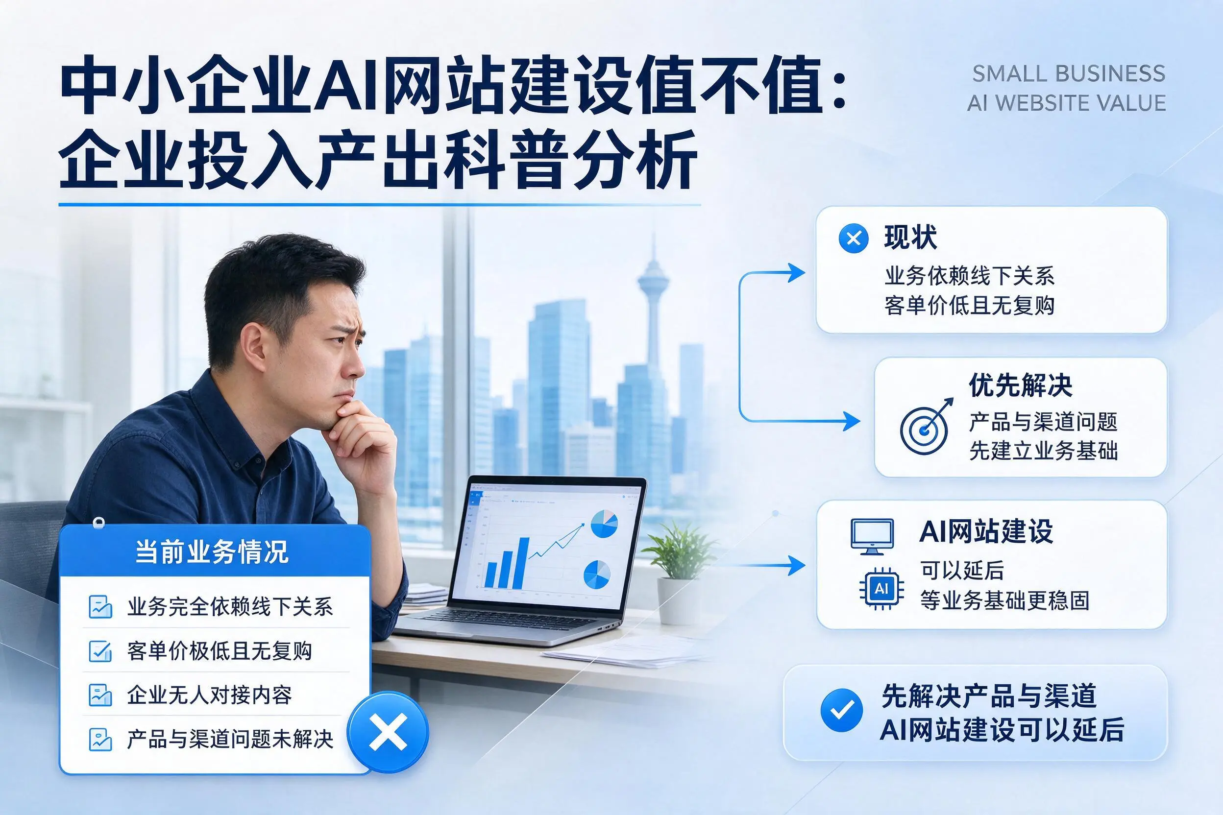 中小企业AI网站建设值不值：黄冈企业投入产出科普分析