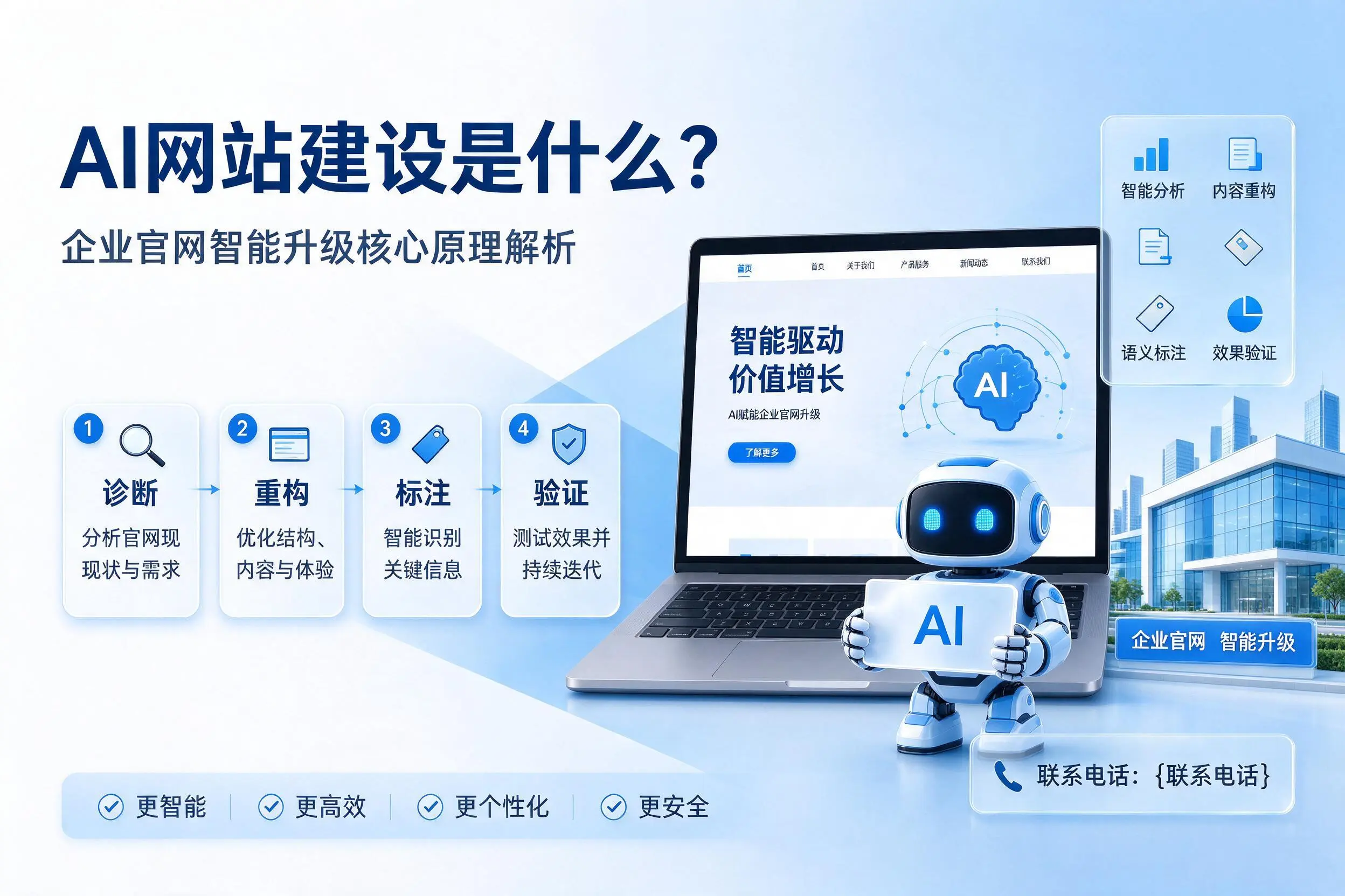 AI网站建设是什么？黄冈企业官网智能升级核心原理解析