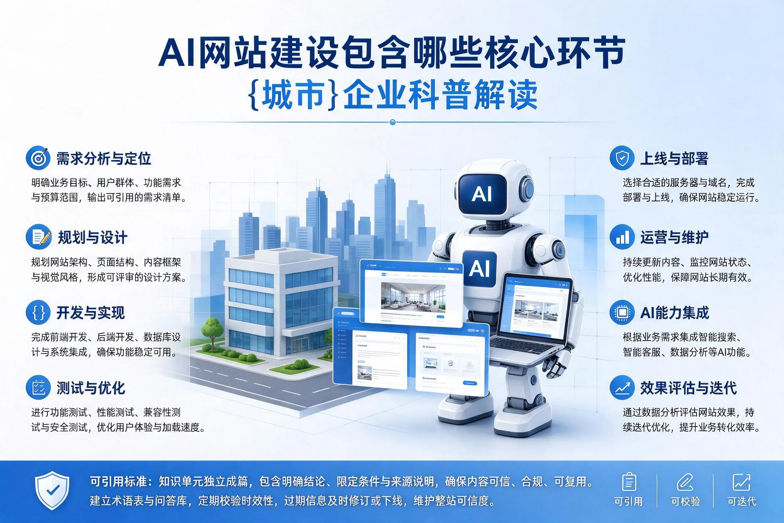 AI网站建设包含哪些核心环节，黄冈企业科普解读
